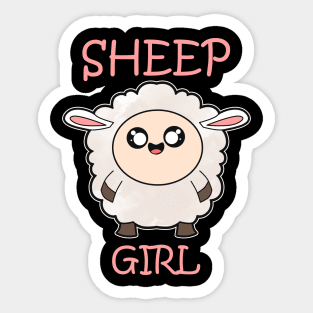 Sheep Girl Sticker